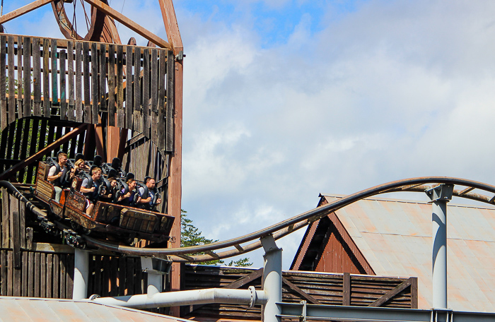 The Mystery Mine rollercoaster at Dollywood Theme Park, Pigeon Forge, Tennessee