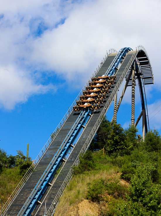 The Wild Eagle rollercoaster at Dollywood Theme Park, Pigeon Forge, Tennessee