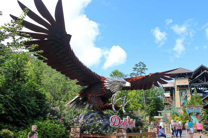 The Wild Eagle rollercoaster at Dollywood Theme Park, Pigeon Forge, Tennessee