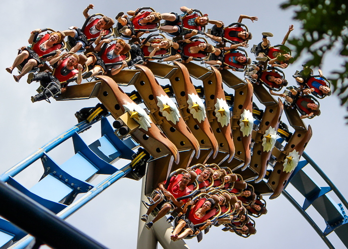 The Wild Eagle rollercoaster at Dollywood Theme Park, Pigeon Forge, Tennessee