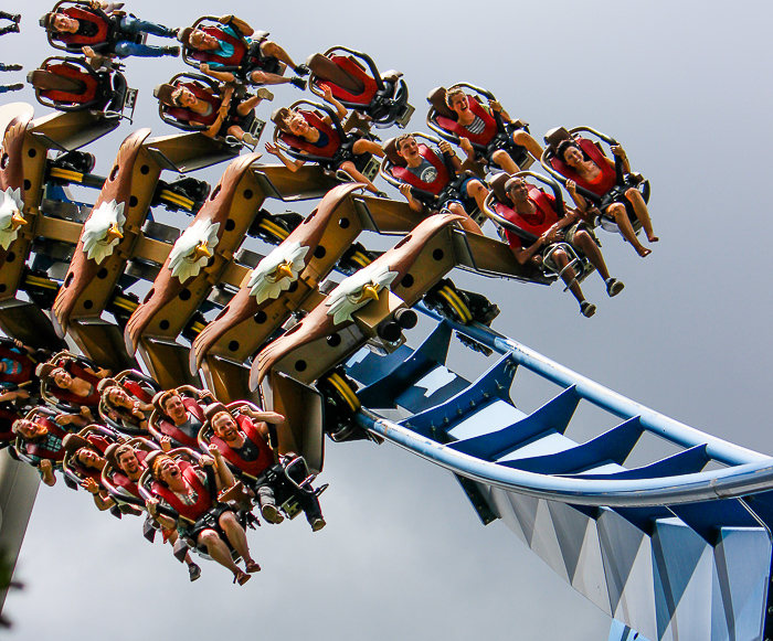 The Wild Eagle rollercoaster at Dollywood Theme Park, Pigeon Forge, Tennessee