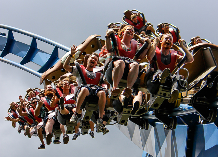 The Wild Eagle rollercoaster at Dollywood Theme Park, Pigeon Forge, Tennessee