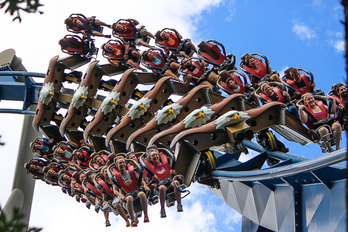 The Wild Eagle rollercoaster at Dollywood Theme Park, Pigeon Forge, Tennessee