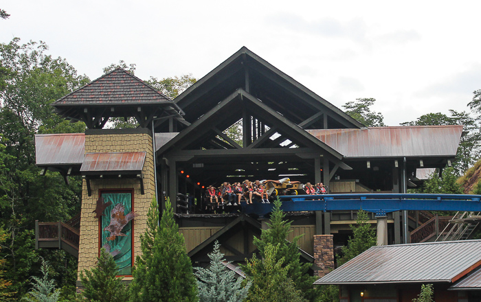 The Wild Eagle rollercoaster at Dollywood Theme Park, Pigeon Forge, Tennessee