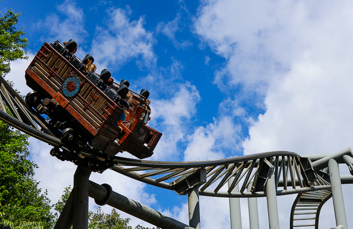 The Mystery Mine Rollercoaster at Dollywood Theme Park, Pigeon Forge, Tennessee