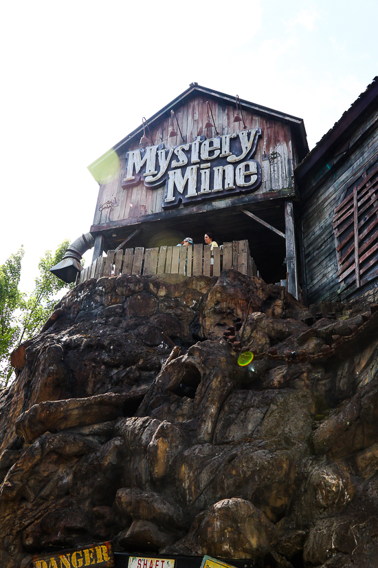 The Mystery Mine Rollercoaster at Dollywood Theme Park, Pigeon Forge, Tennessee