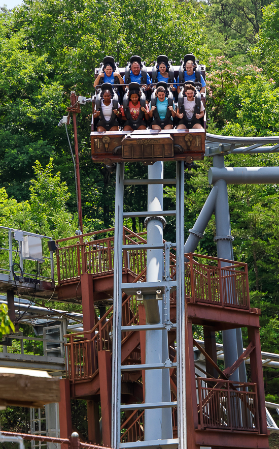 The Mystery Mine Rollercoaster at Dollywood Theme Park, Pigeon Forge, Tennessee