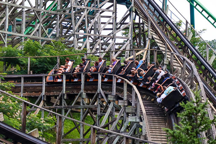 The Thunderhead roller coaster at Dollywood Theme Park, Pigeon Forge, Tennessee
