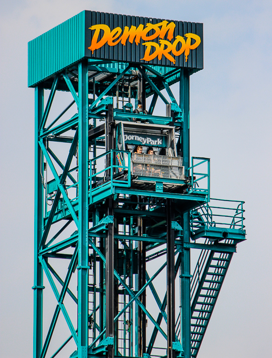 Demon Drop at Dorney Park, Allentown, Pennsylvania