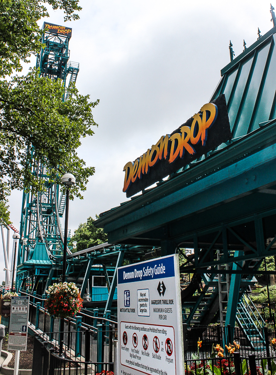 Demon Drop at Dorney Park, Allentown, Pennsylvania