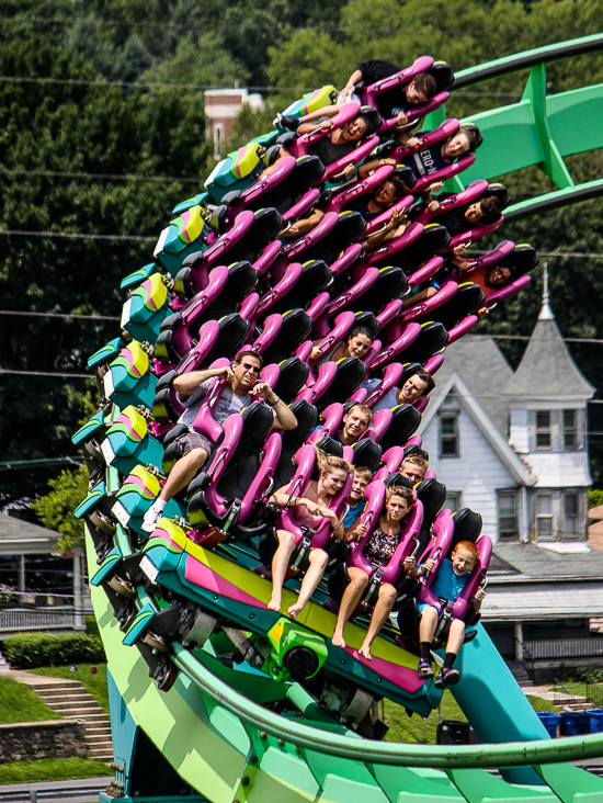 The Hydra Roller Coaster at Dorney Park, Allentown, Pennsylvania