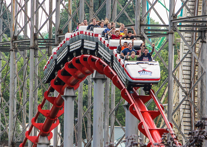 The Steel Force Roller Coaster at Dorney Park, Allentown, Pennsylvania