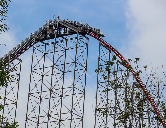 The Steel Force Roller Coaster at Dorney Park, Allentown, Pennsylvania