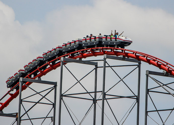 The Steel Force Roller Coaster at Dorney Park, Allentown, Pennsylvania