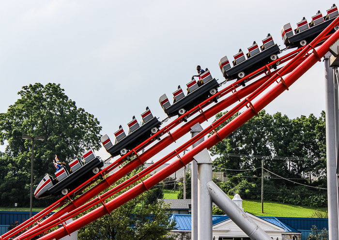 The Steel Force Roller Coaster at Dorney Park, Allentown, Pennsylvania