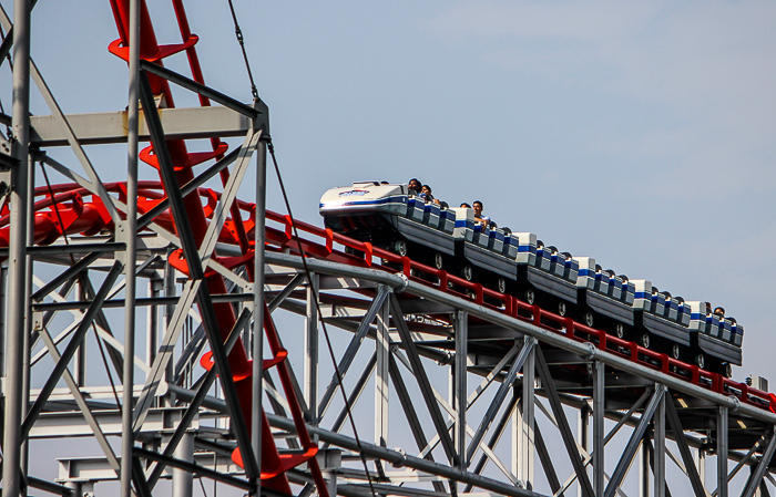 The Steel Force Roller Coaster at Dorney Park, Allentown, Pennsylvania