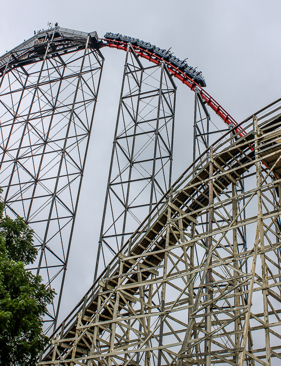 The Steel Force Roller Coaster at Dorney Park, Allentown, Pennsylvania