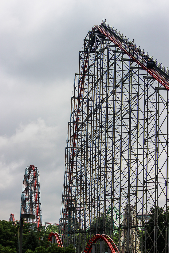 The Steel Force Roller Coaster at Dorney Park, Allentown, Pennsylvania