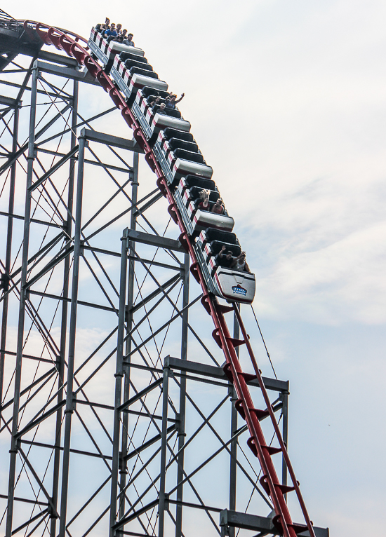 The Steel Force Roller Coaster at Dorney Park, Allentown, Pennsylvania