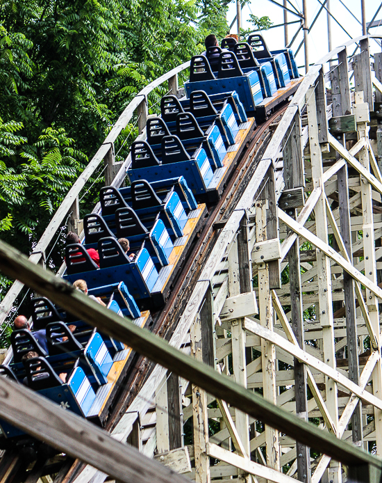 The Thunderhawk Roller Coaster at Dorney Park, Allentown, Pennsylvania