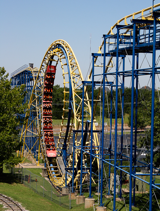 The Diamondback Roller Coaster at Frontier City Theme Park, Oklahoma City, Oklahoma