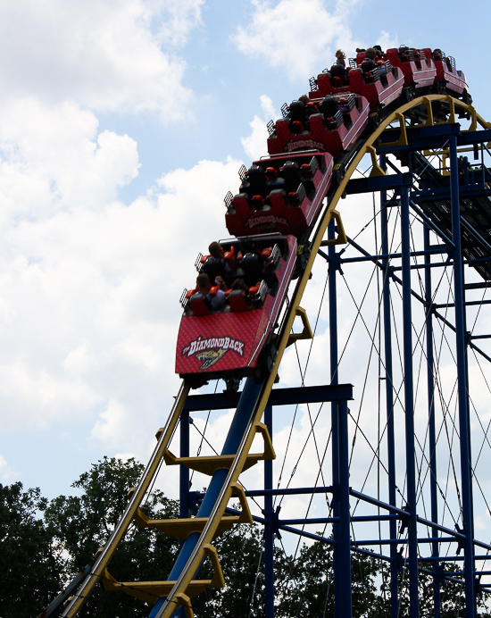 The Diamondback Roller Coaster at Frontier City Theme Park, Oklahoma City, Oklahoma