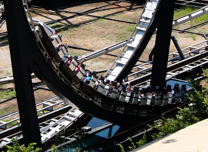 The Silver Bullet Roller Coaster at Frontier City Theme Park, Oklahoma City, Oklahoma