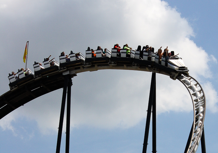 The Silver Bullet Roller Coaster at Frontier City Theme Park, Oklahoma City, Oklahoma