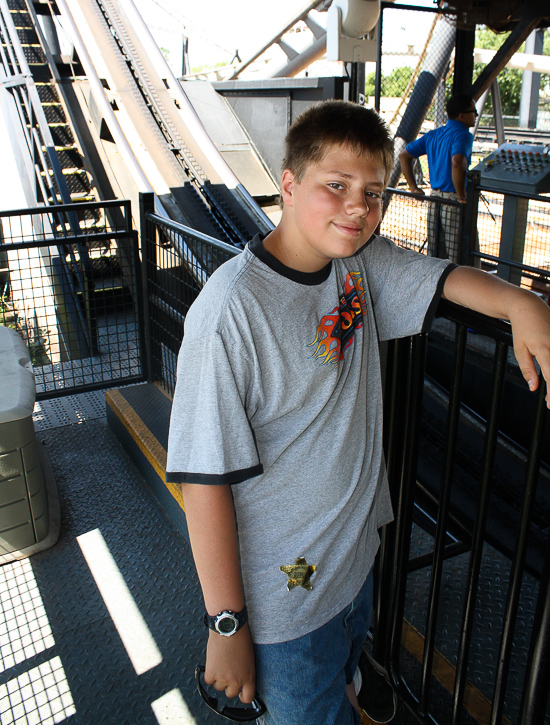 The Silver Bullet Roller Coaster at Frontier City Theme Park, Oklahoma City, Oklahoma