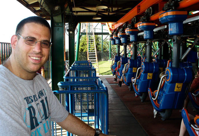 The Steel Lasso Roller Coaster at Frontier City Theme Park, Oklahoma City, Oklahoma