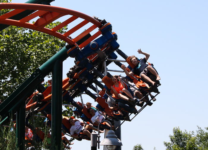 The Steel Lasso Roller Coaster at Frontier City Theme Park, Oklahoma City, Oklahoma