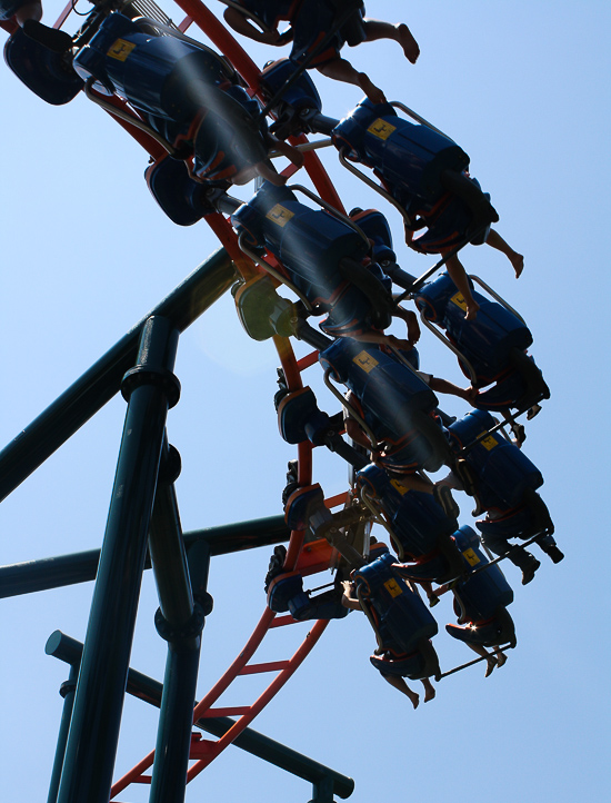 The Steel Lasso Roller Coaster at Frontier City Theme Park, Oklahoma City, Oklahoma