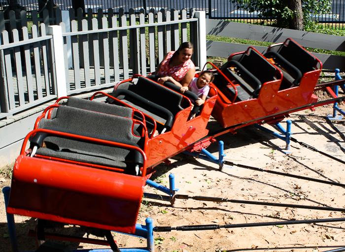 The Wild Kitty Roller Coaster at Frontier City Theme Park, Oklahoma City, Oklahoma