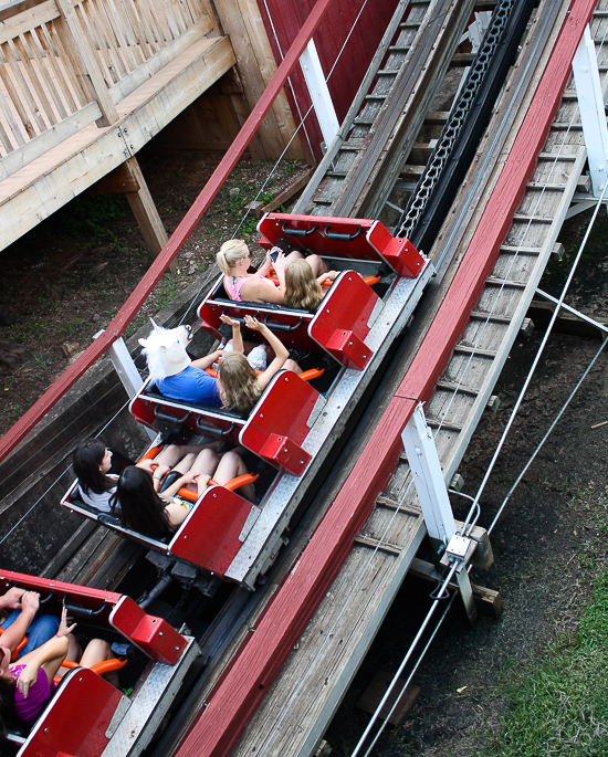 The Wildcat Roller Coaster at Frontier City Theme Park, Oklahoma City, Oklahoma