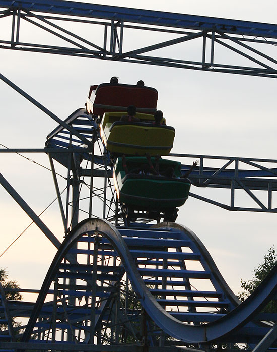 The Screaming Eagle Rollercoaster at Dixieland Amusement Park, Fayetteville, Georgia