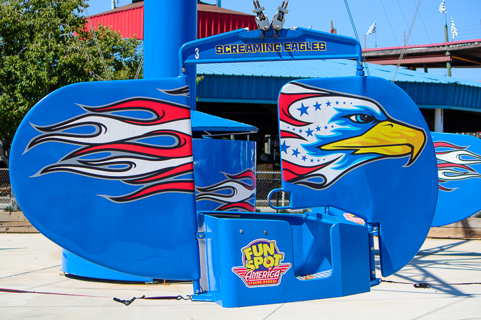 The ArieForce One roller coaster at Fun Spot America Atlanta in Fayetteville, GA