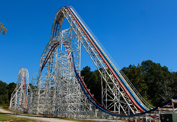 The ArieForce One roller coaster at  Fun Spot America Atlanta in Fayetteville, GA