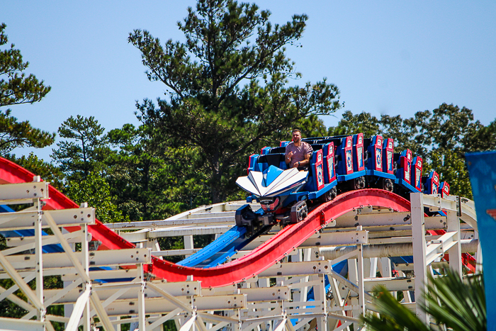 The ArieForce One roller coaster at Fun Spot America Atlanta in Fayetteville, GA