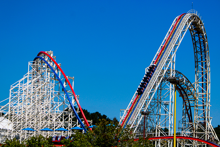 The ArieForce  One roller coaster at  Fun Spot America Atlanta in Fayetteville, GA