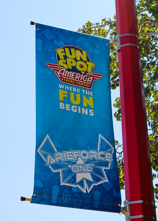 The ArieForce  One roller coaster at  Fun Spot America Atlanta in Fayetteville, GA