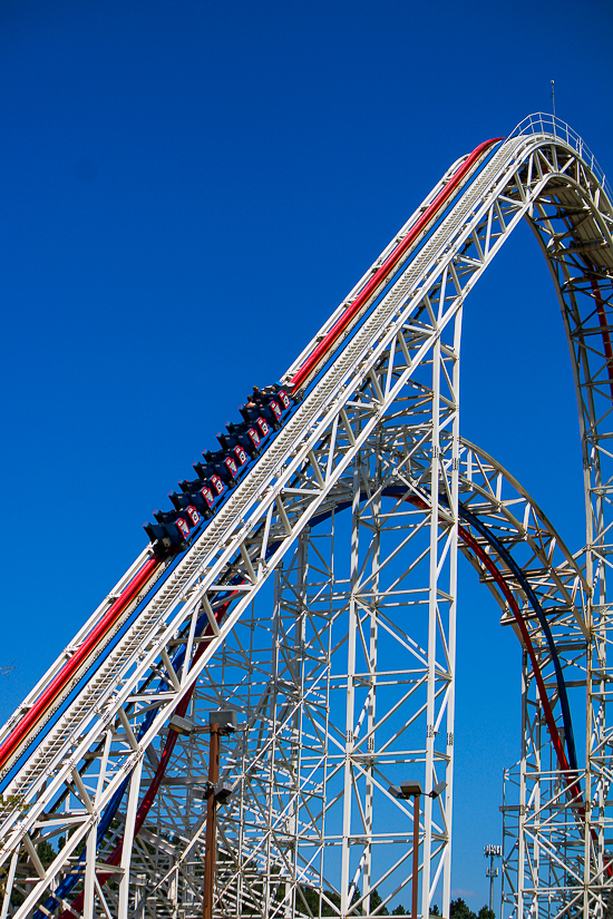 The ArieForce  One roller coaster at  Fun Spot America Atlanta in Fayetteville, GA