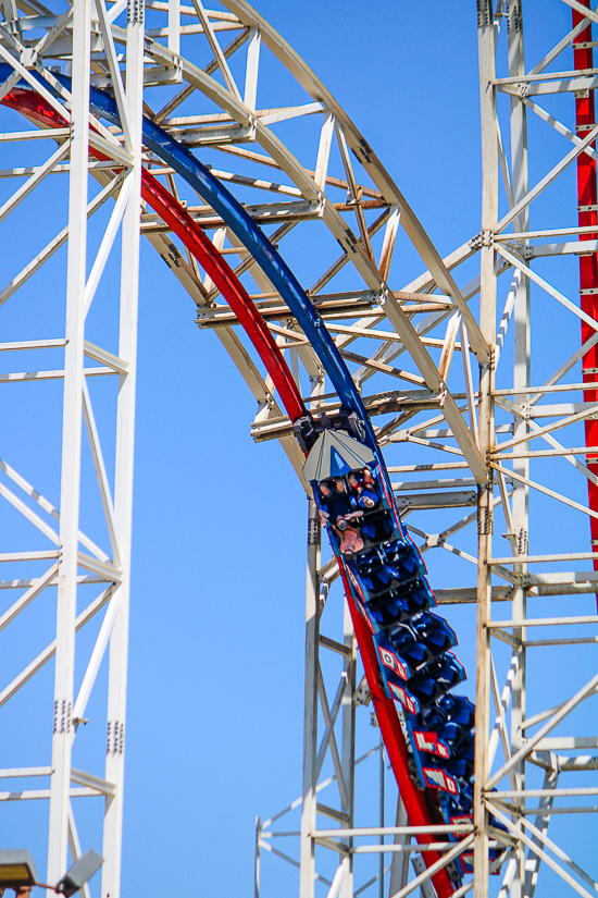 The ArieForce One roller coaster at Fun Spot America Atlanta in Fayetteville, GA