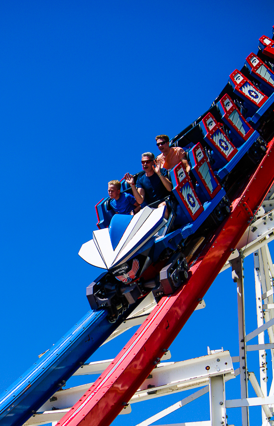 The ArieForce One roller coaster at Fun Spot America Atlanta in Fayetteville, GA