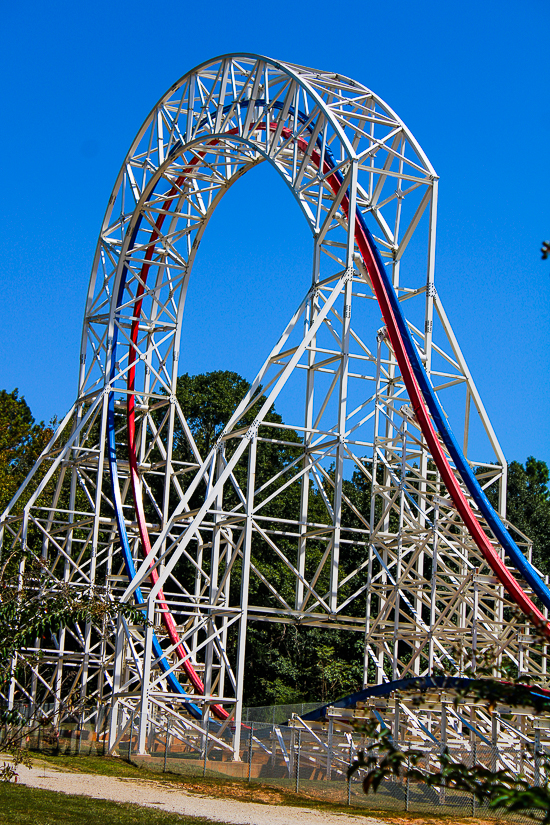 The ArieForce  One roller coaster at  Fun Spot America Atlanta in Fayetteville, GA