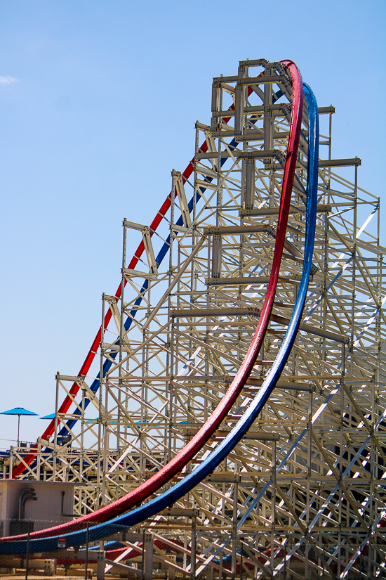 The ArieForce One roller coaster at Fun Spot America Atlanta in Fayetteville, GA