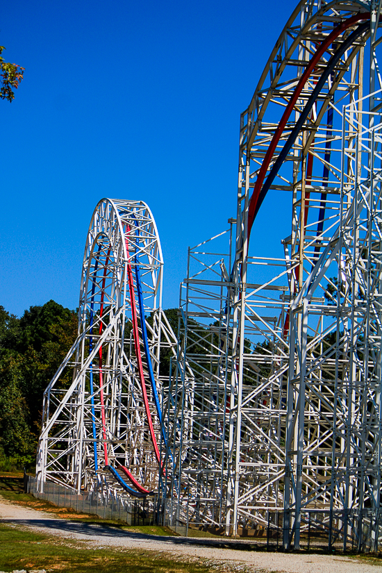 The ArieForce One roller coaster at Fun Spot America Atlanta in Fayetteville, GA