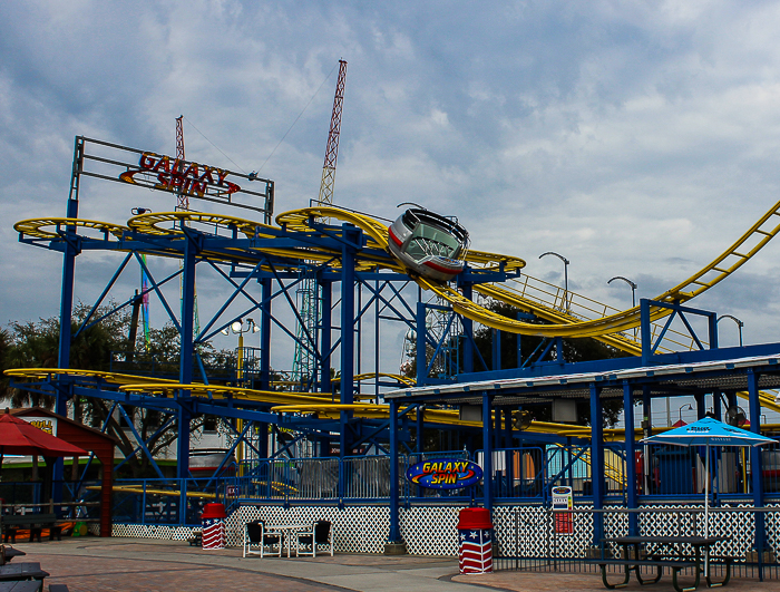 The Galaxy Spin rollercoaster at Fun Spot America Kissimmee, Florida