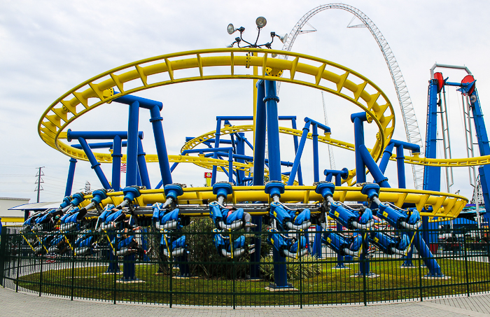 The Freedom Flyer family inverted roller coaster at Fun Spot America Orlando, Florida