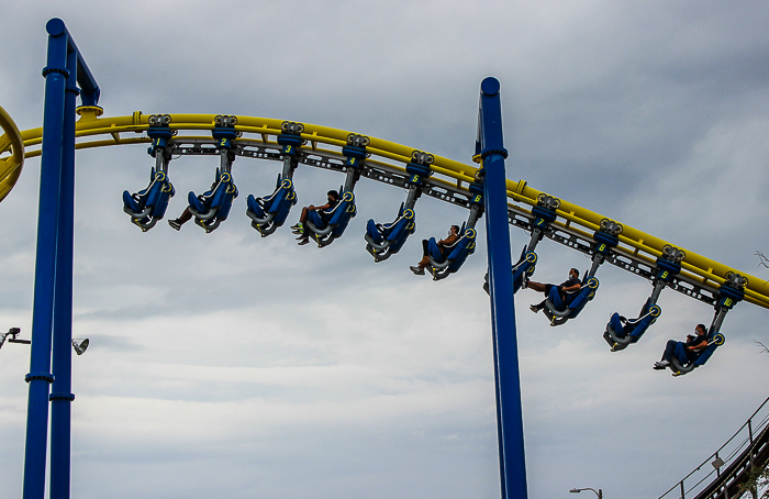 The Freedom Flyer family inverted roller coaster at Fun Spot America Orlando, Florida