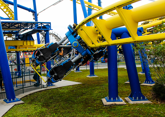 The Freedom Flyer family inverted roller coaster at Fun Spot America Orlando, Florida